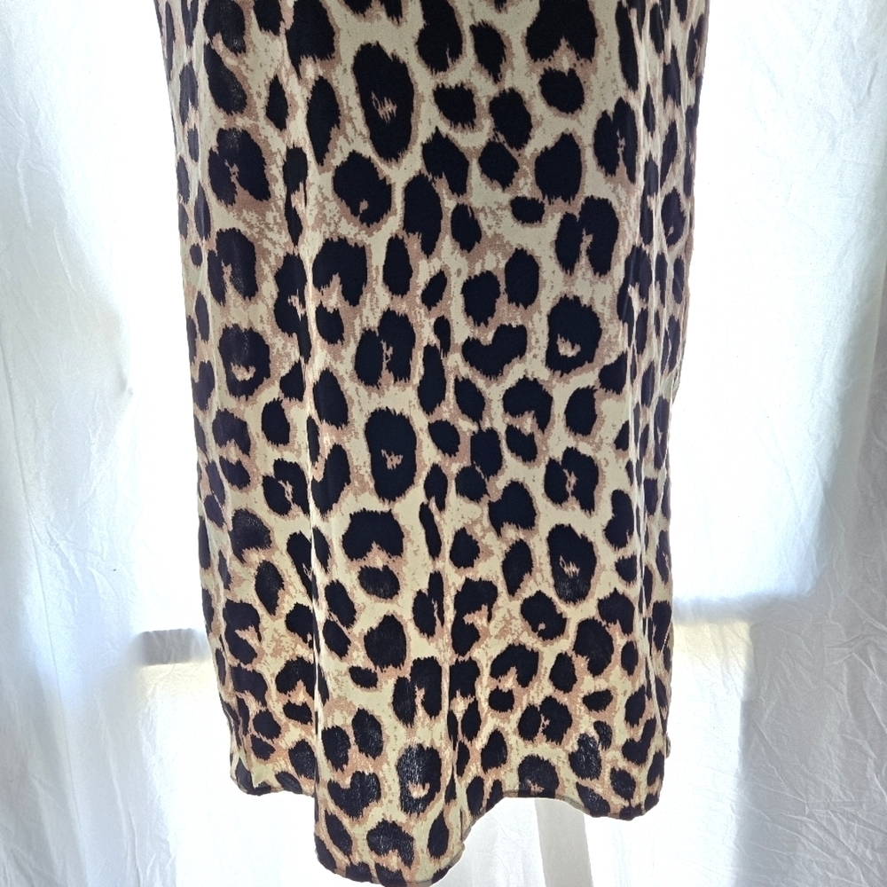Cheetah Print Shirt Dress NWT - Picture 4 of 10